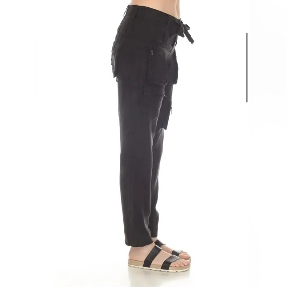 JOHNNY WAS Pete & Greta Womens Blk Cargo Pant - Picture 2 of 5